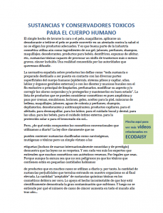 Lee más sobre el artículo Sustancias y conservadores en los alimentos y tóxicos para el cuerpo humano