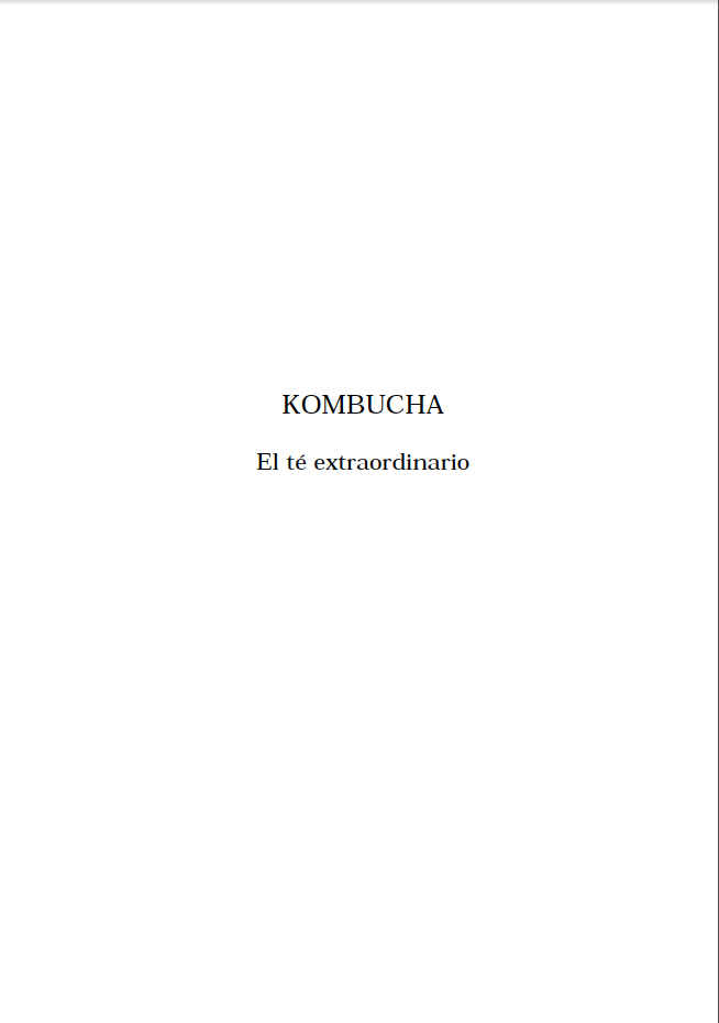 Kombucha como utilizarlo